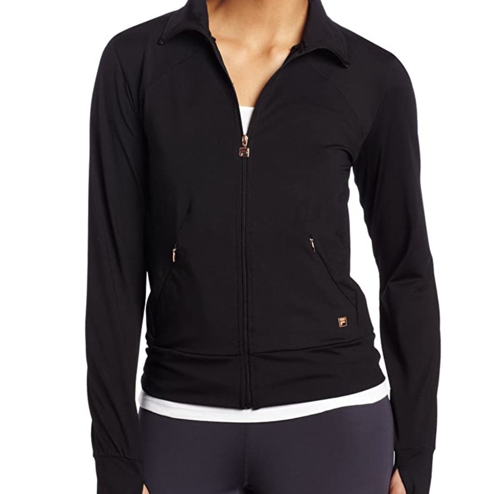Fila Women's Full Zip Fitted Athletic Jacket Size Small ECU